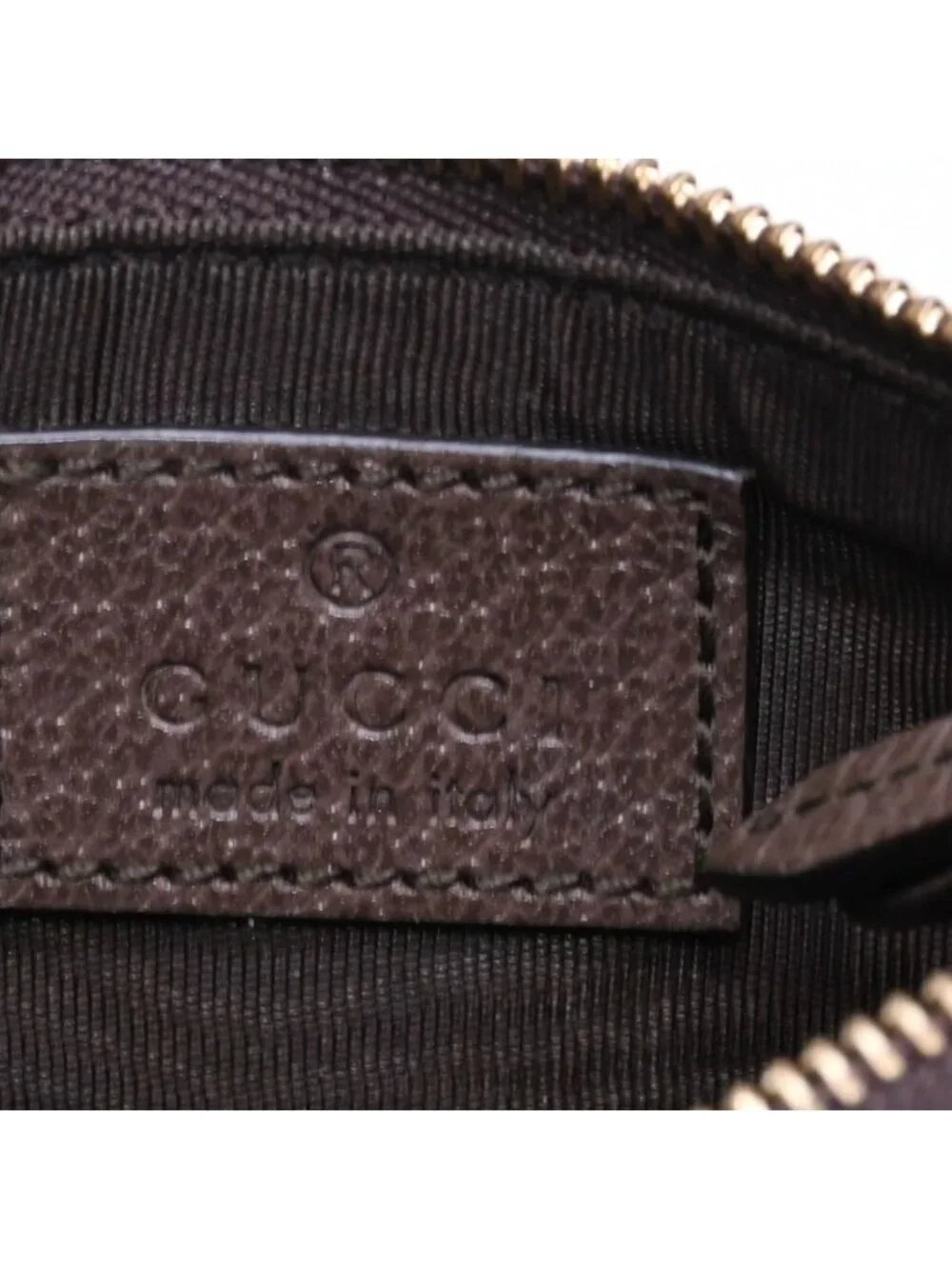 Gucci Coin Purse Case GG Pattern Canvas Gold